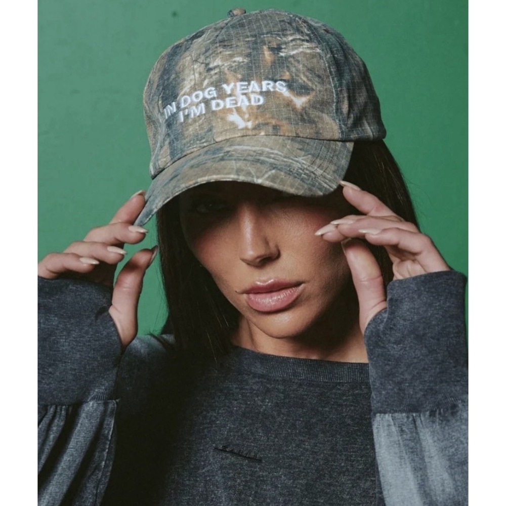 New Sabbi Dog Years I'm Dead Unisex Ball Cap Hat Camo OSFM